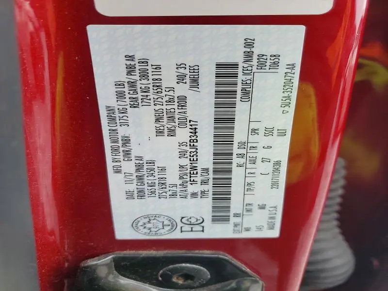 2018 FORD F150 SUPERCREW  