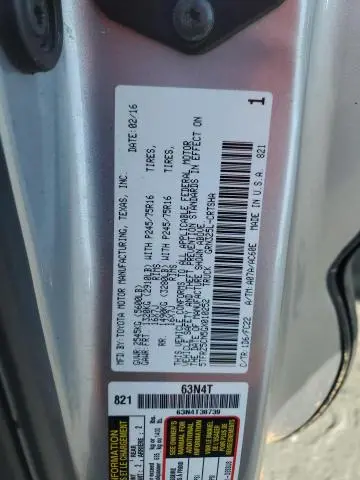2016 TOYOTA TACOMA ACCESS CAB  