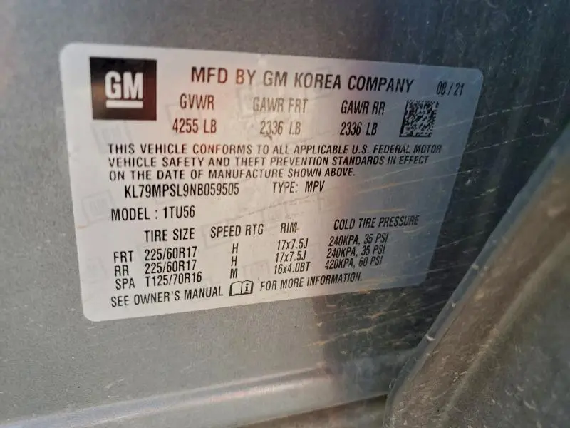 2022 CHEVROLET TRAILBLAZER LT  