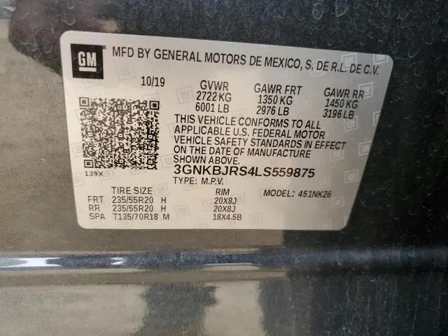 2020 CHEVROLET BLAZER 3LT  