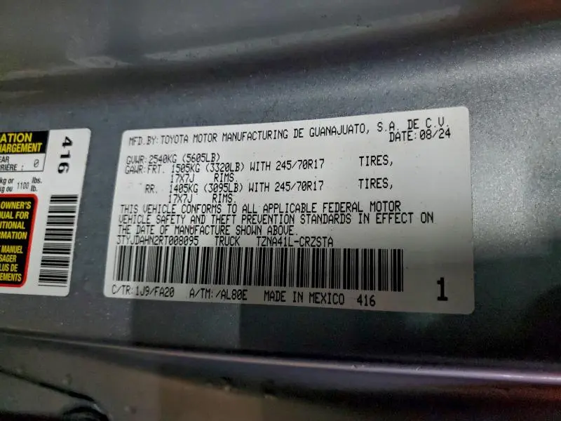 2024 TOYOTA TACOMA XTRACAB  