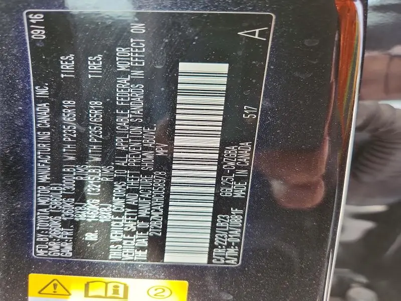 2017 LEXUS RX 350 BASE  