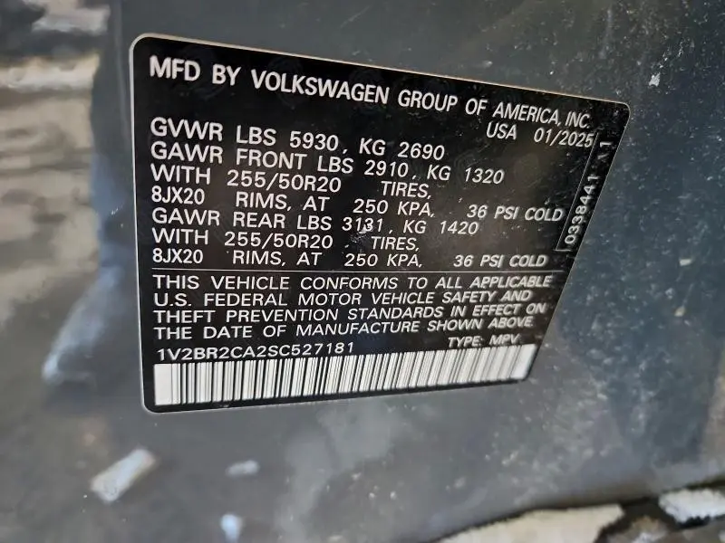 2025 VOLKSWAGEN ATLAS SEL  