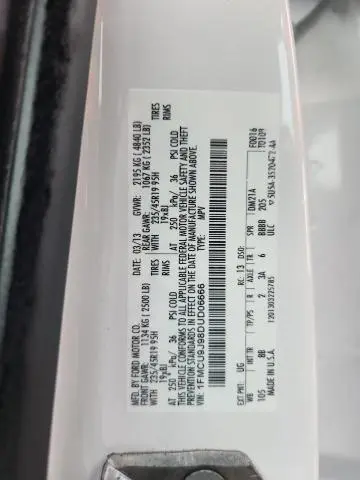 2013 FORD ESCAPE TITANIUM  