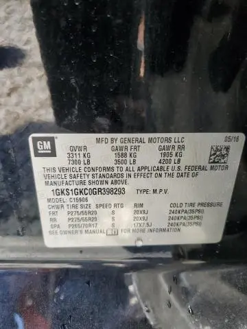 2016 GMC YUKON XL C1500 SLT  