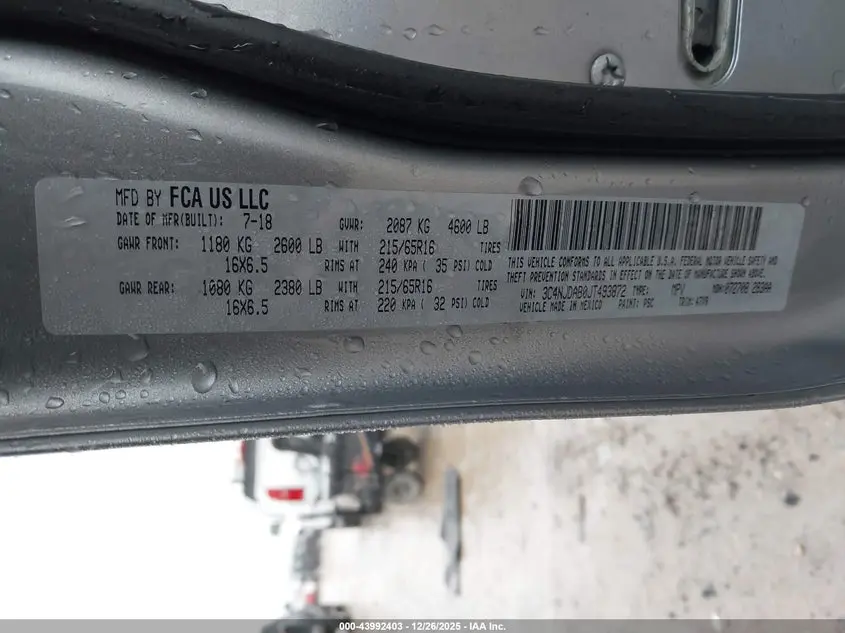 2018 JEEP COMPASS SPORT 4X4