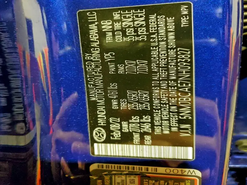 2022 HYUNDAI TUCSON SEL  