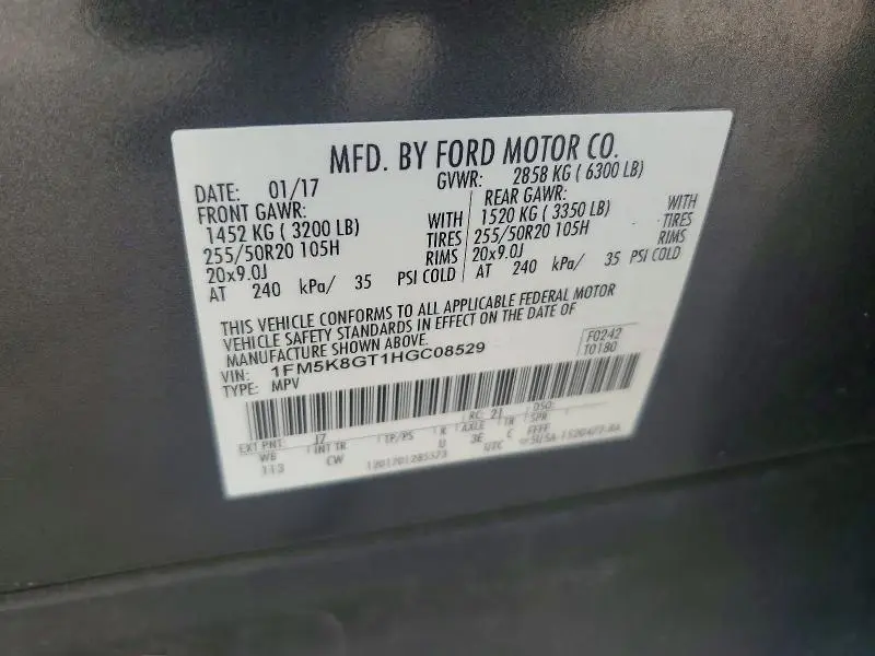 2017 FORD EXPLORER SPORT  