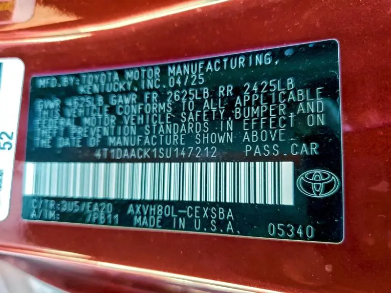 2025 TOYOTA CAMRY XSE  
