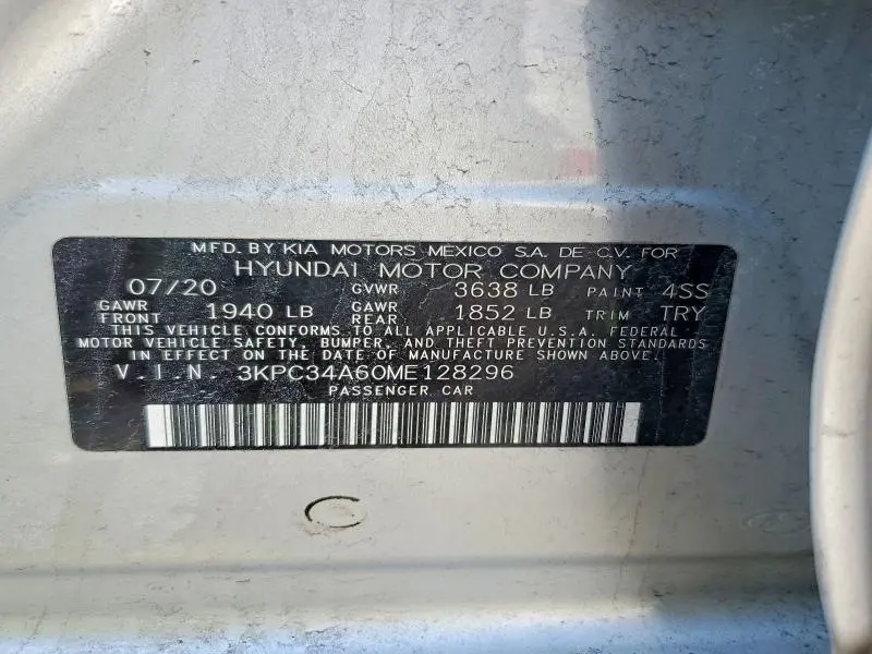 2021 HYUNDAI ACCENT LIMITED  