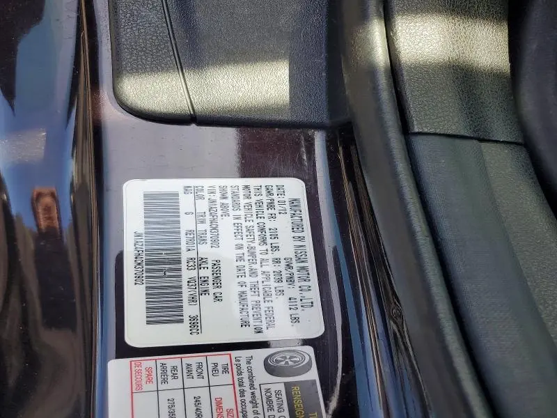 2012 NISSAN 370Z ROADSTER  