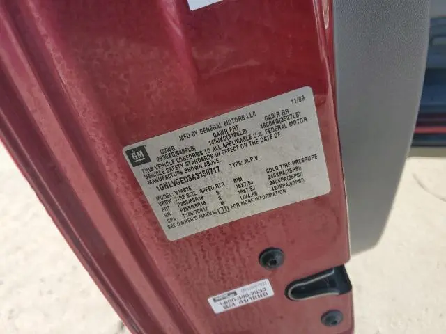 2010 CHEVROLET TRAVERSE LT  