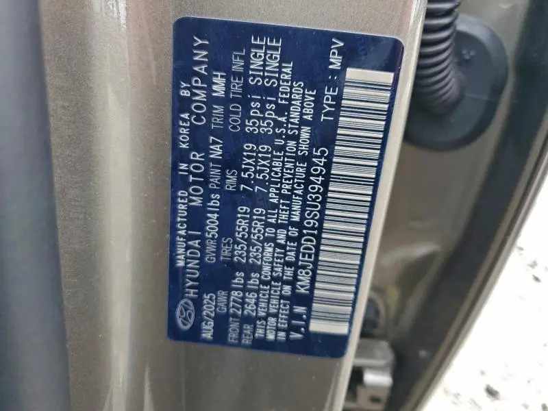 2025 HYUNDAI TUCSON LIMITED  