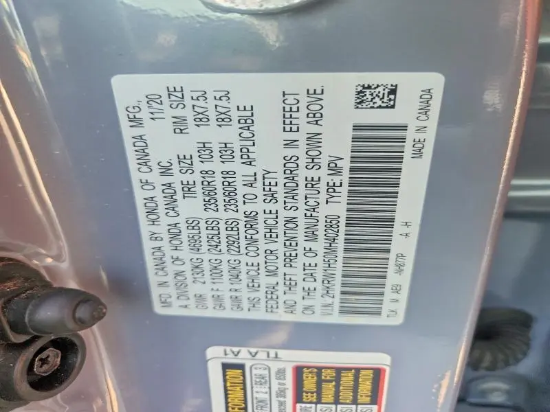 2021 HONDA CR-V EX  