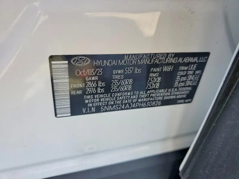 2023 HYUNDAI SANTA FE SEL  