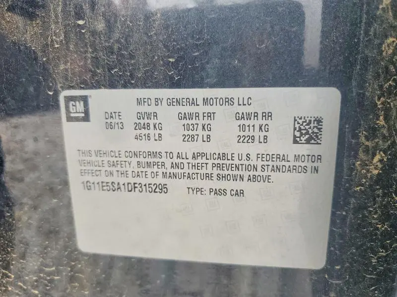 2013 CHEVROLET MALIBU 2LT  