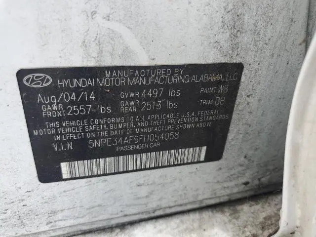 2015 HYUNDAI SONATA SPORT  