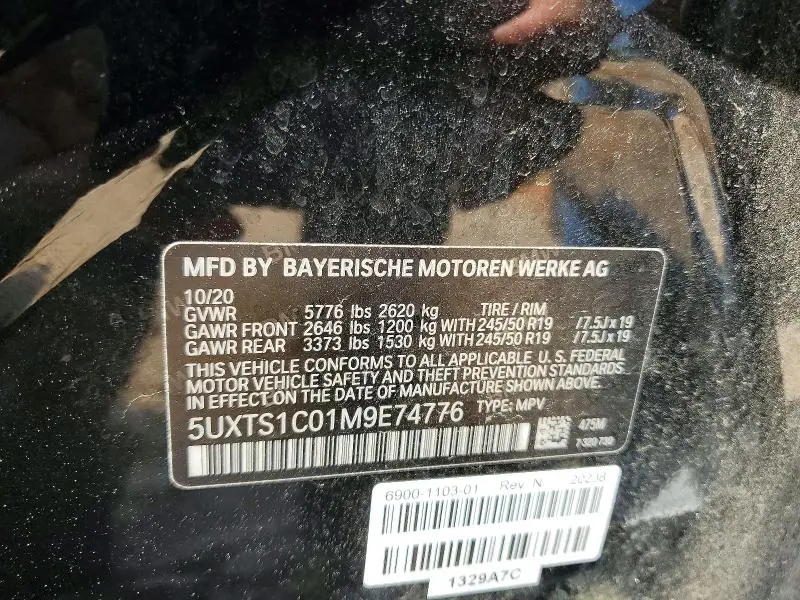 2021 BMW X3 XDRIVE30E  