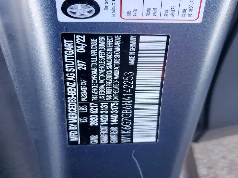 2022 MERCEDES-BENZ S 580 4MATIC  