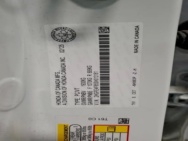 2025 HONDA CIVIC SPORT  