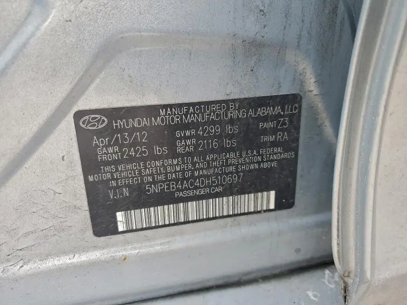 2013 HYUNDAI SONATA GLS  