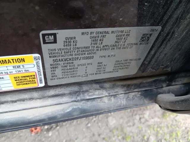 2015 BUICK ENCLAVE   