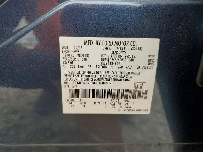 2018 FORD EDGE SE  