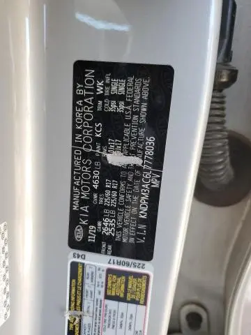 2020 KIA SPORTAGE LX  