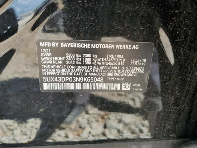 2022 BMW X3 SDRIVE30I  