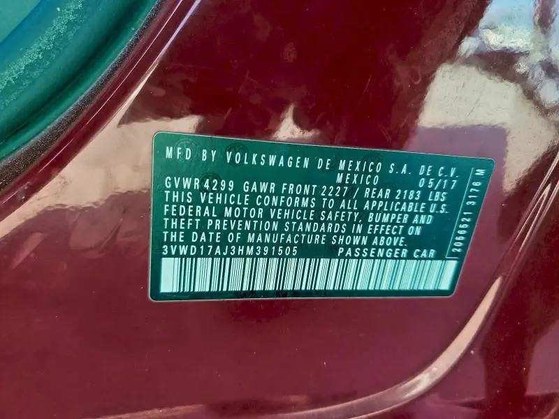 2017 VOLKSWAGEN JETTA SPORT  