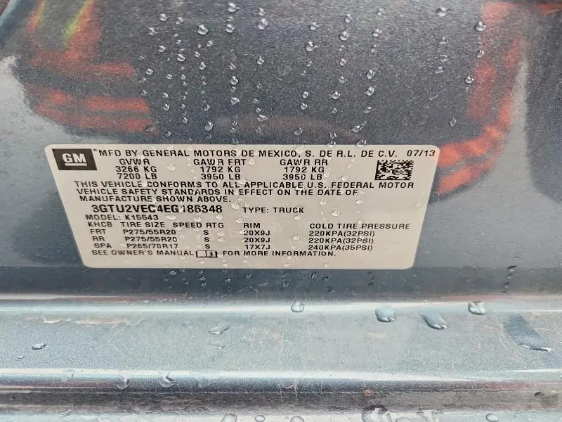 2014 GMC SIERRA K1500 SLT  