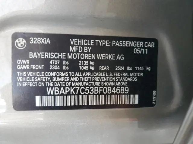 2011 BMW 328 XI  