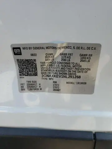 2022 CHEVROLET EQUINOX LT  