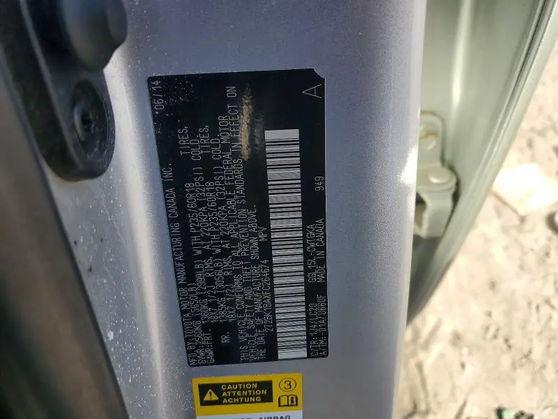 2015 LEXUS RX 350 BASE  