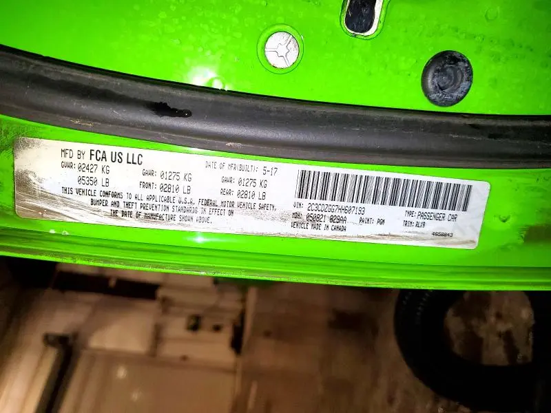 2017 DODGE CHALLENGER GT  