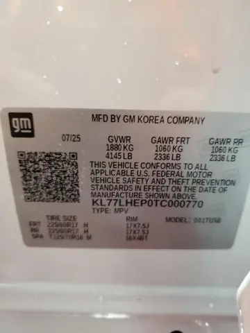 2026 CHEVROLET TRAX 1LT  