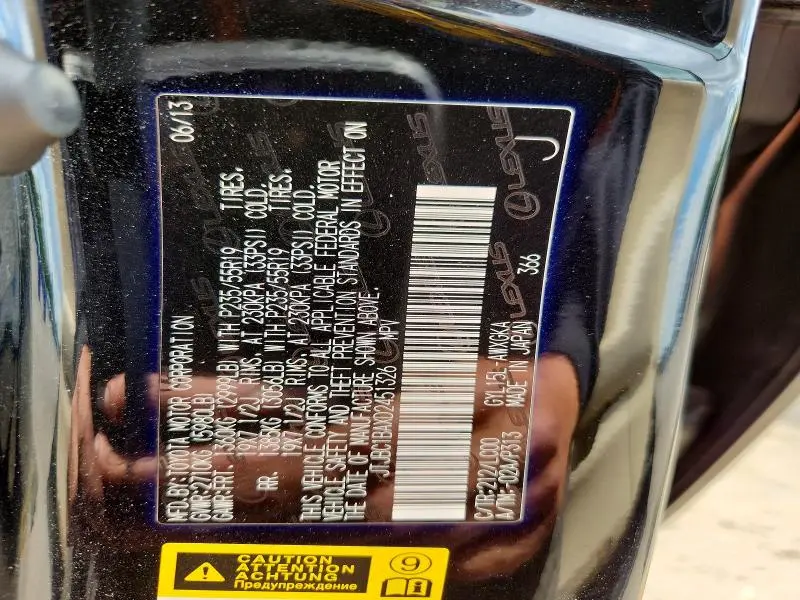 2013 LEXUS RX 450H  