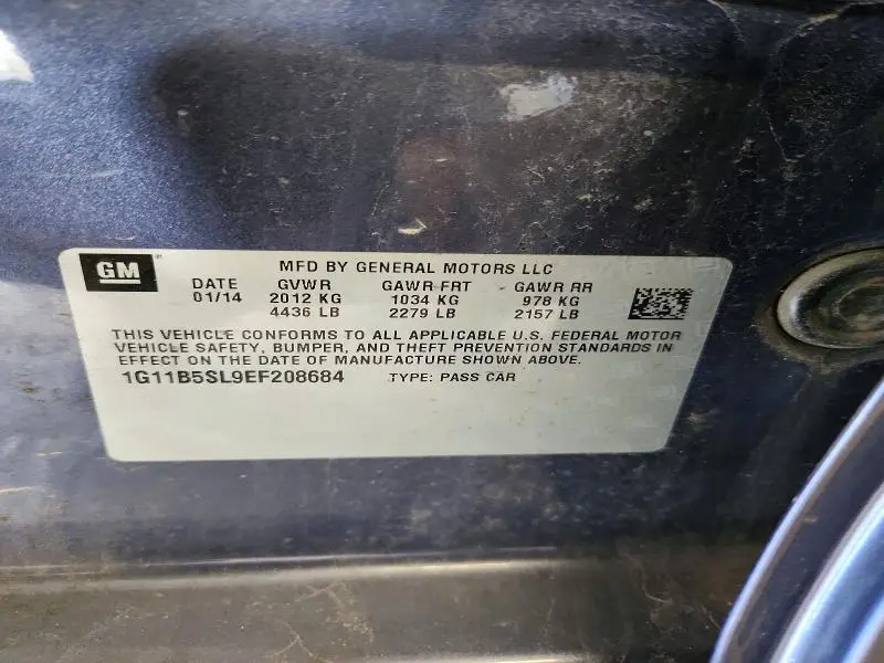 2014 CHEVROLET MALIBU LS  