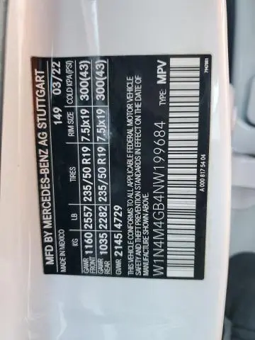 2022 MERCEDES-BENZ GLB 250  