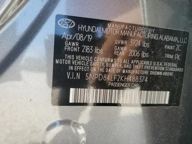 2019 HYUNDAI ELANTRA SEL