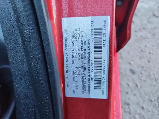 2017 MAZDA 6 GRAND TOURING  