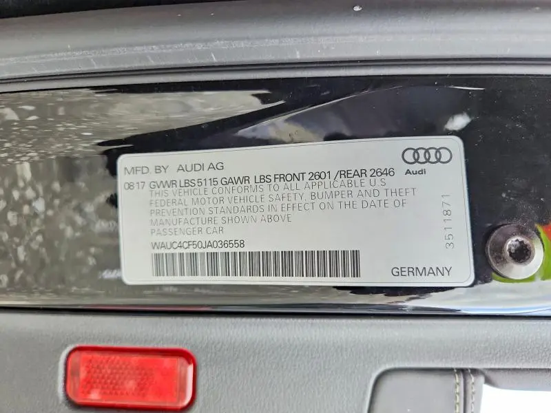 2018 AUDI S5 PRESTIGE  