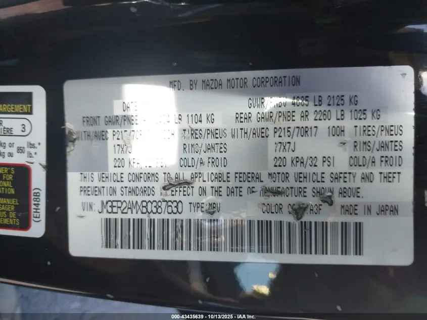 2011 MAZDA CX-7 I SV