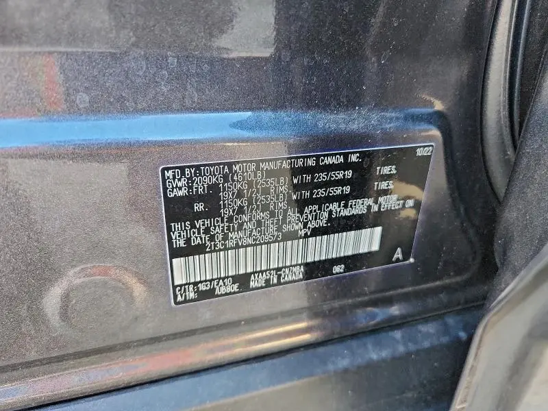 2022 TOYOTA RAV4 XLE PREMIUM  