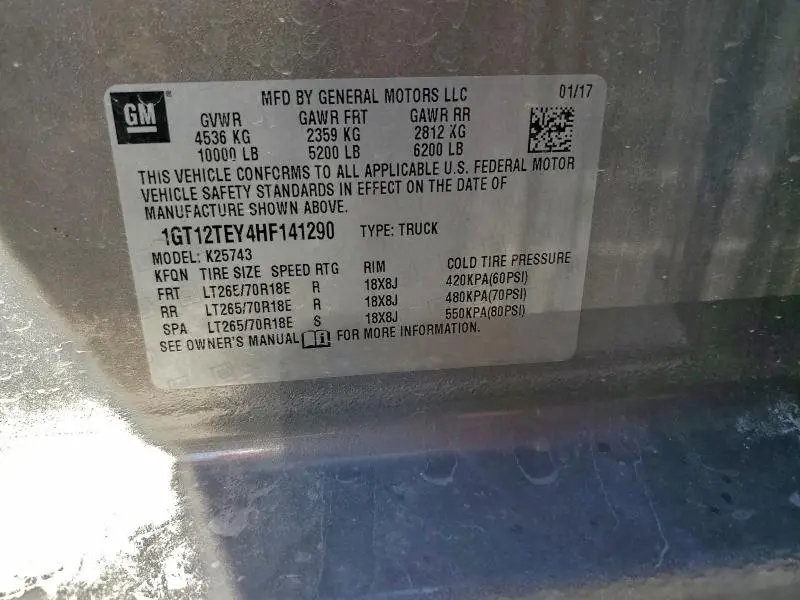 2017 GMC SIERRA K2500 SLT  