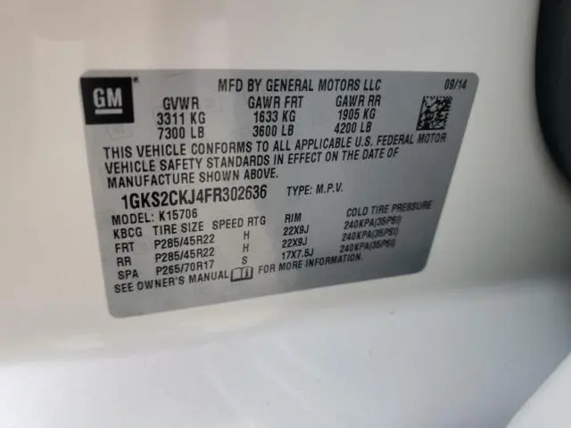2015 GMC YUKON DENALI  