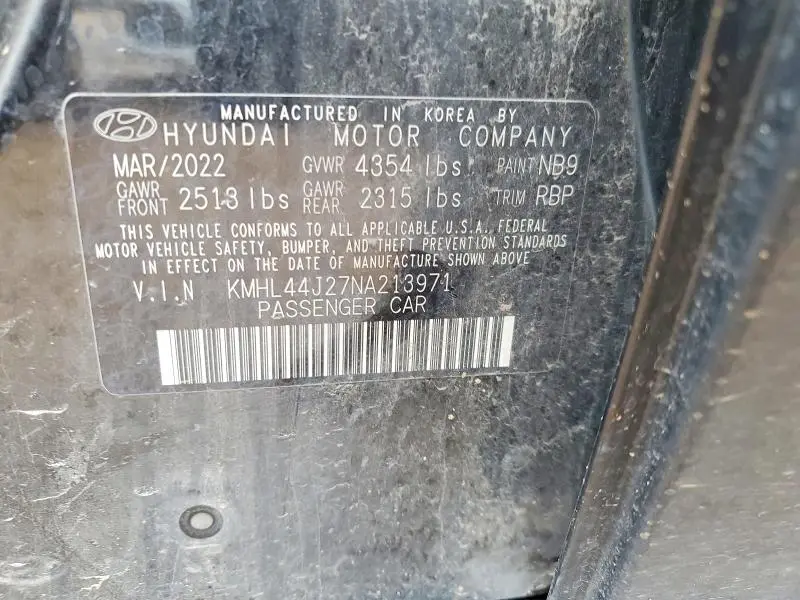 2022 HYUNDAI SONATA SEL PLUS  