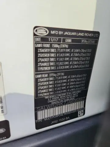 2018 LAND ROVER RANGE ROVER SPORT HSE  