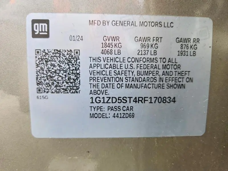 2024 CHEVROLET MALIBU LT  