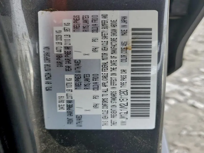 2020 MAZDA 6 TOURING  